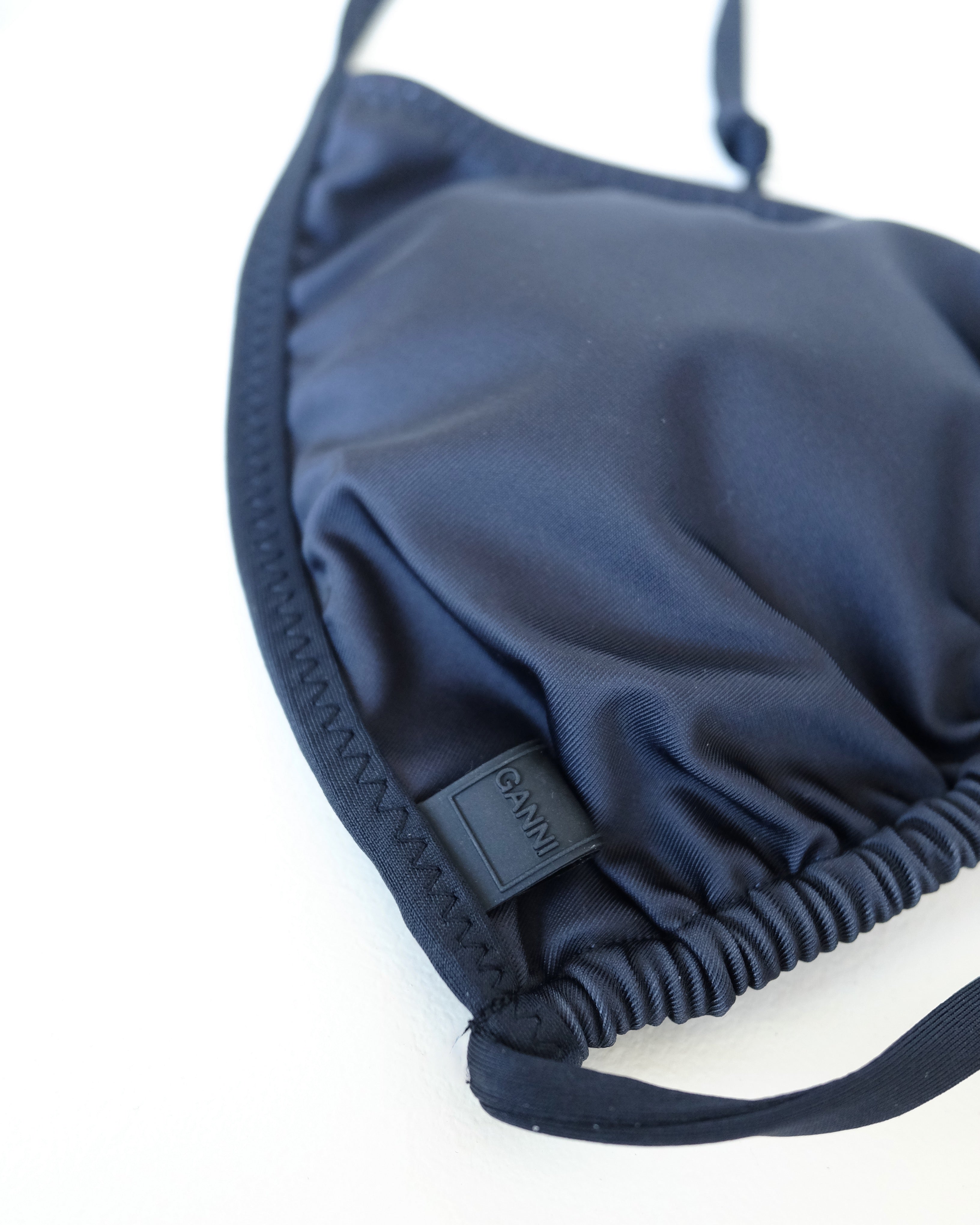 String Bikini Top, Black