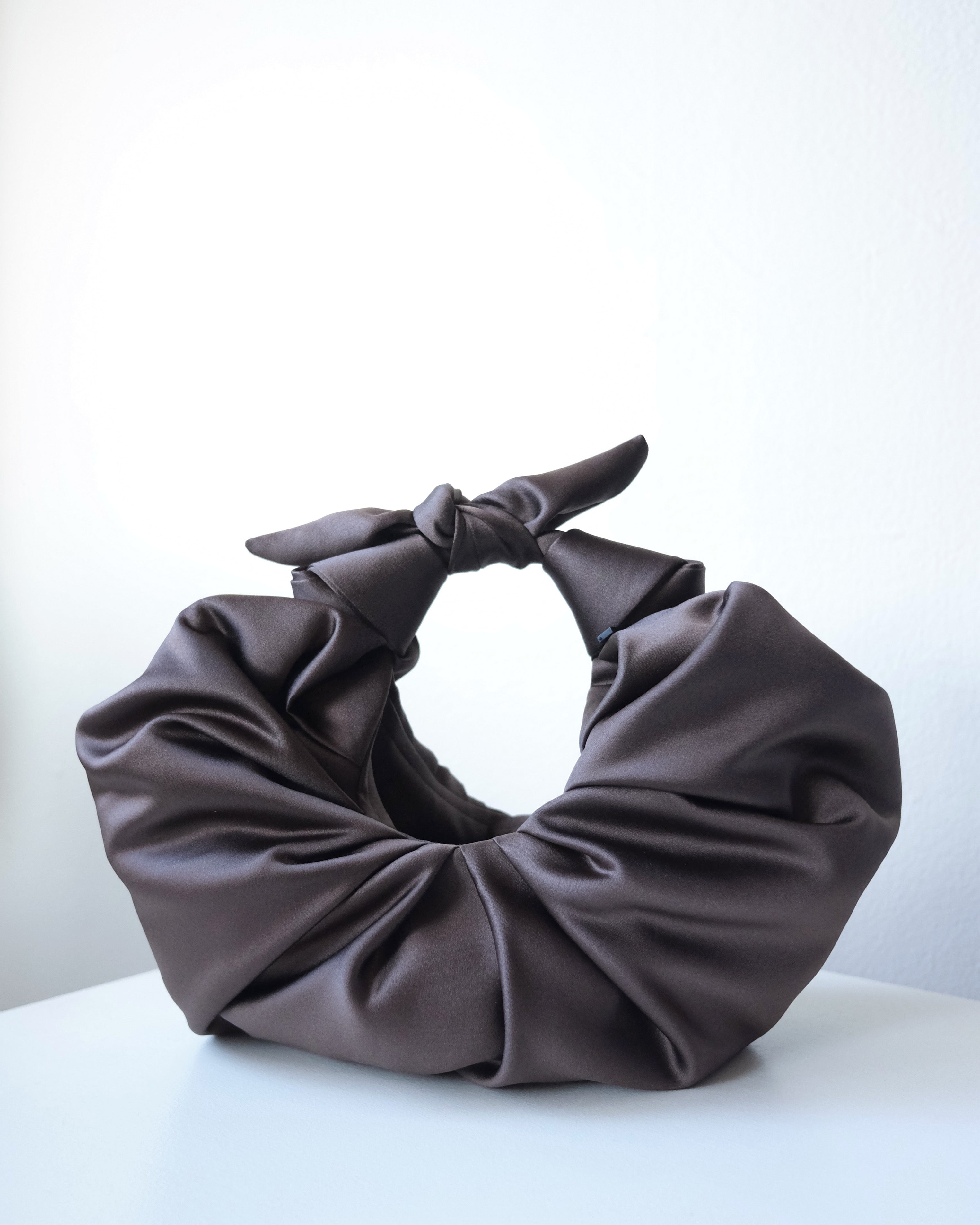 Kiku Croissant Bag, Root Satin