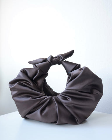 Kiku Croissant Bag, Root Satin