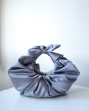 Kiku Croissant Bag, Smoke Silver