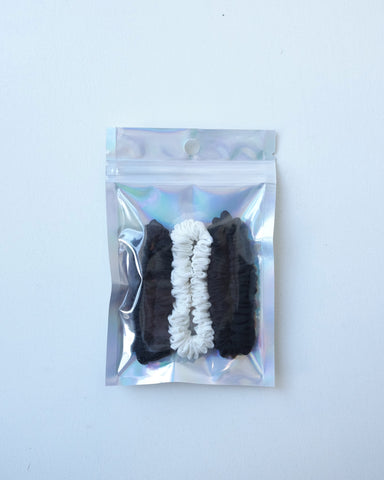 Super Sport Scrunchie Pack, Black and White