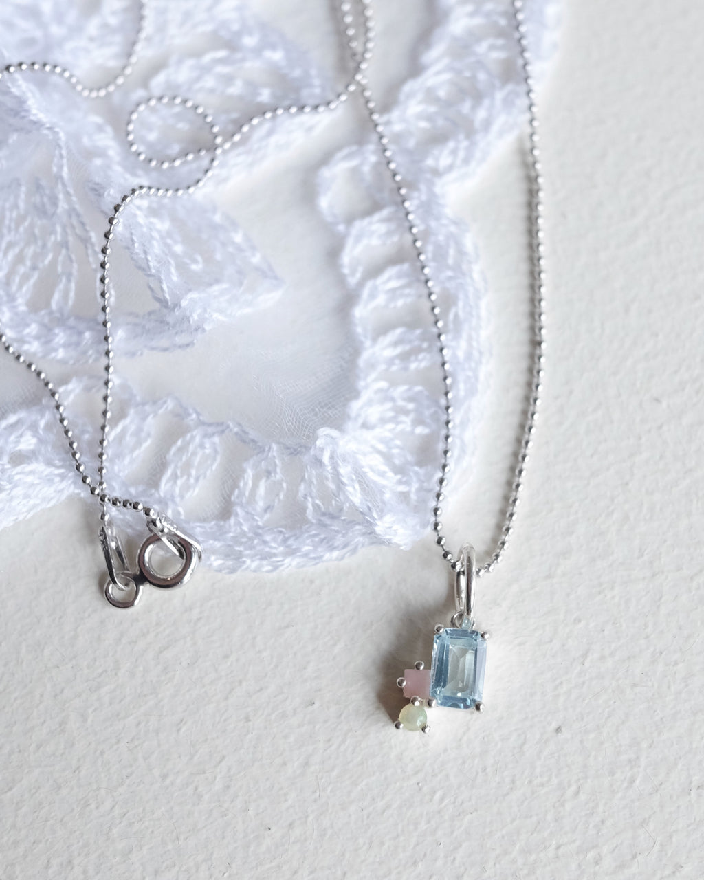 Abigail Pendant, Sky Blue Topaz