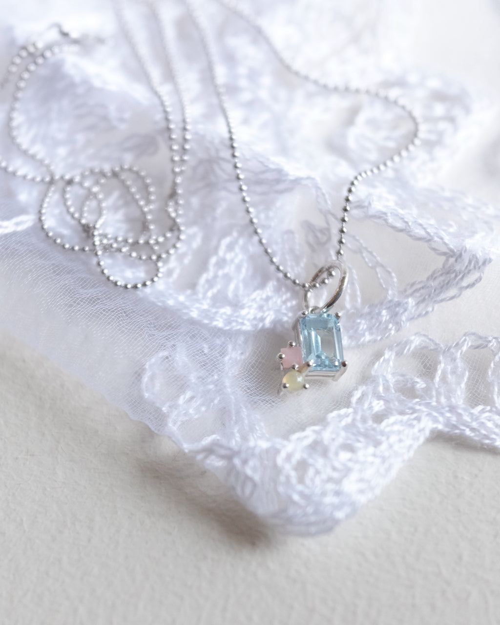 Abigail Pendant, Sky Blue Topaz