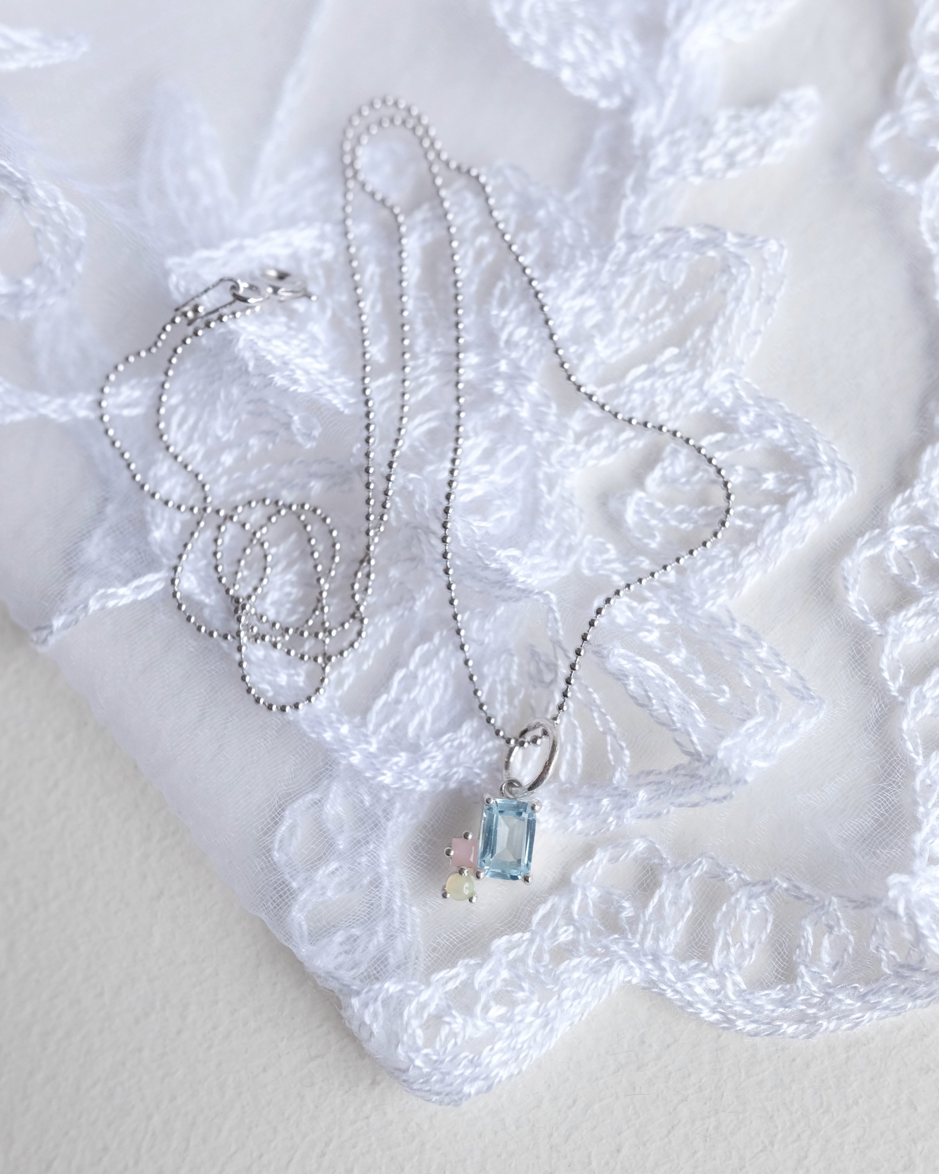 Abigail Pendant, Sky Blue Topaz