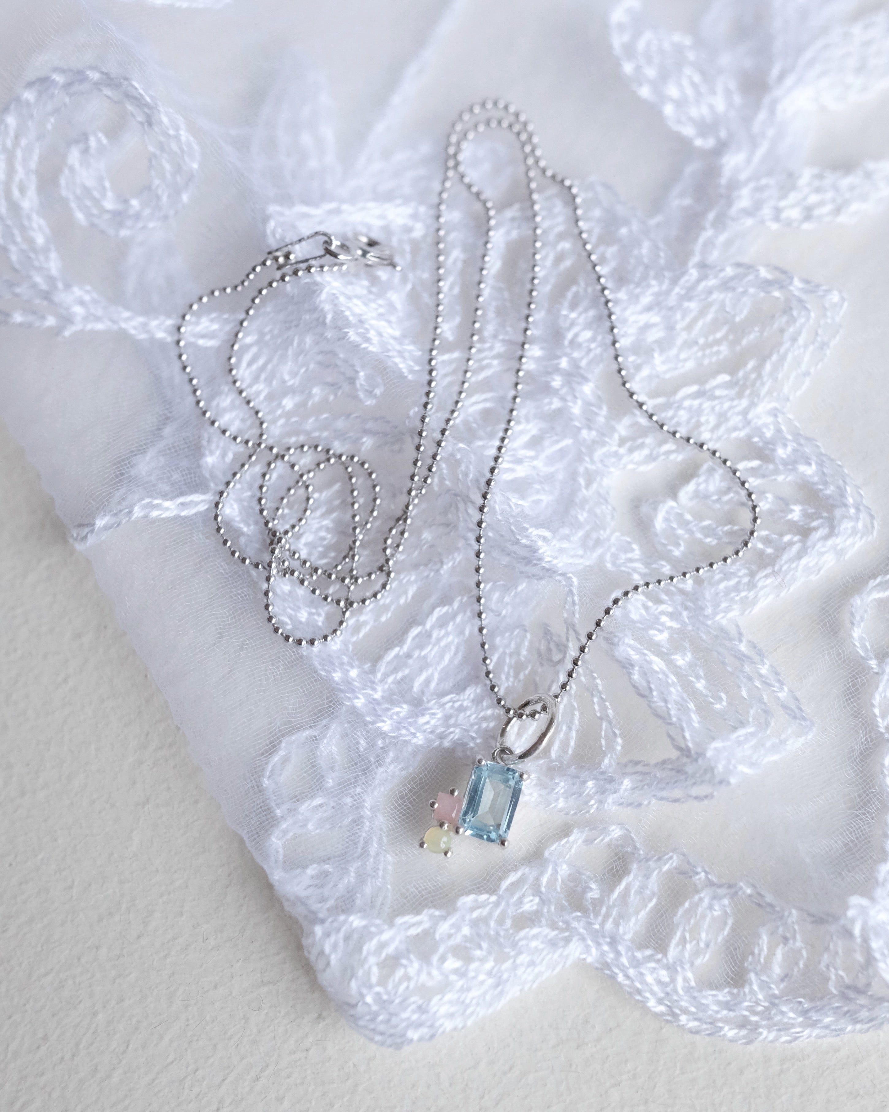 Abigail Pendant, Sky Blue Topaz