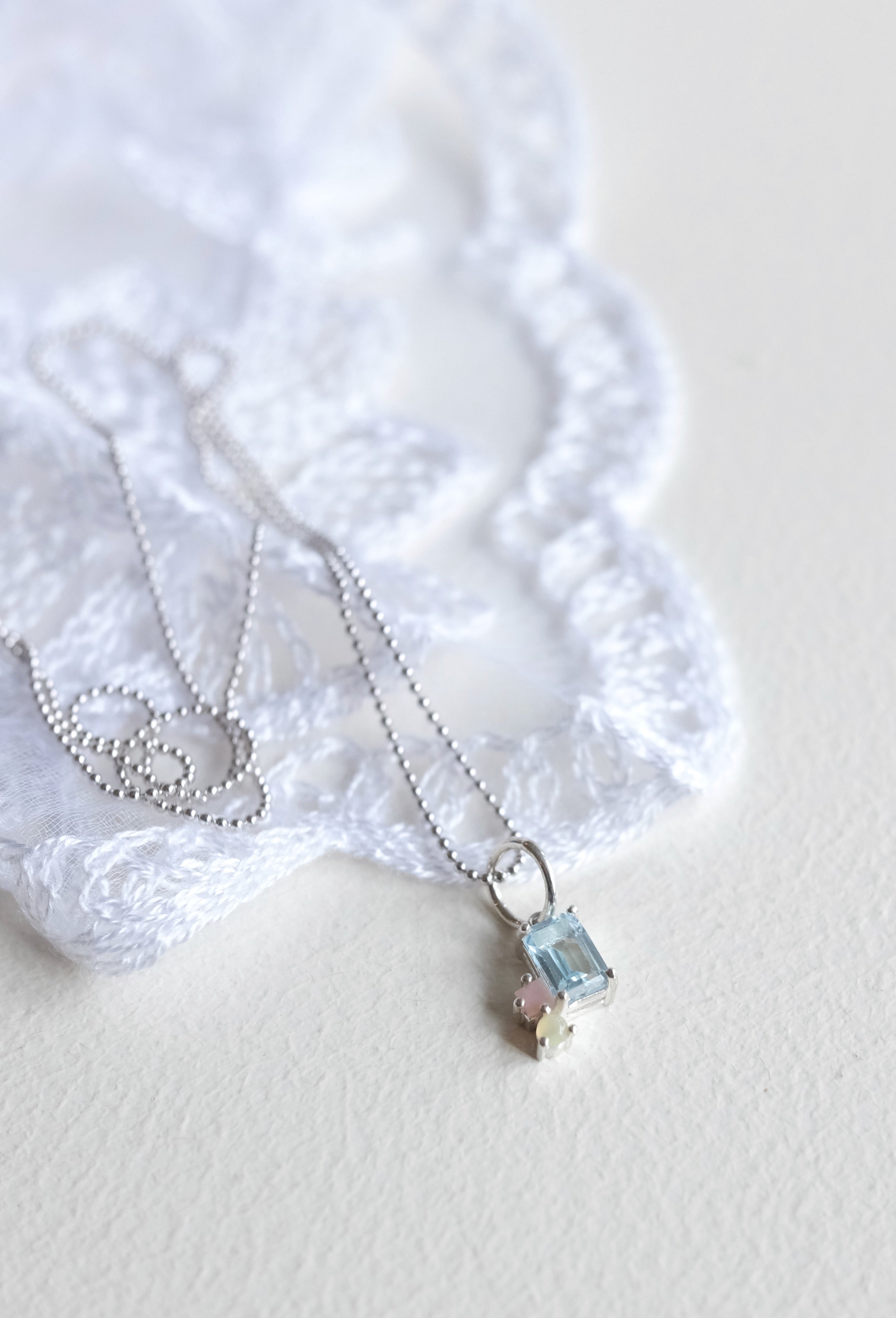 Abigail Pendant, Sky Blue Topaz