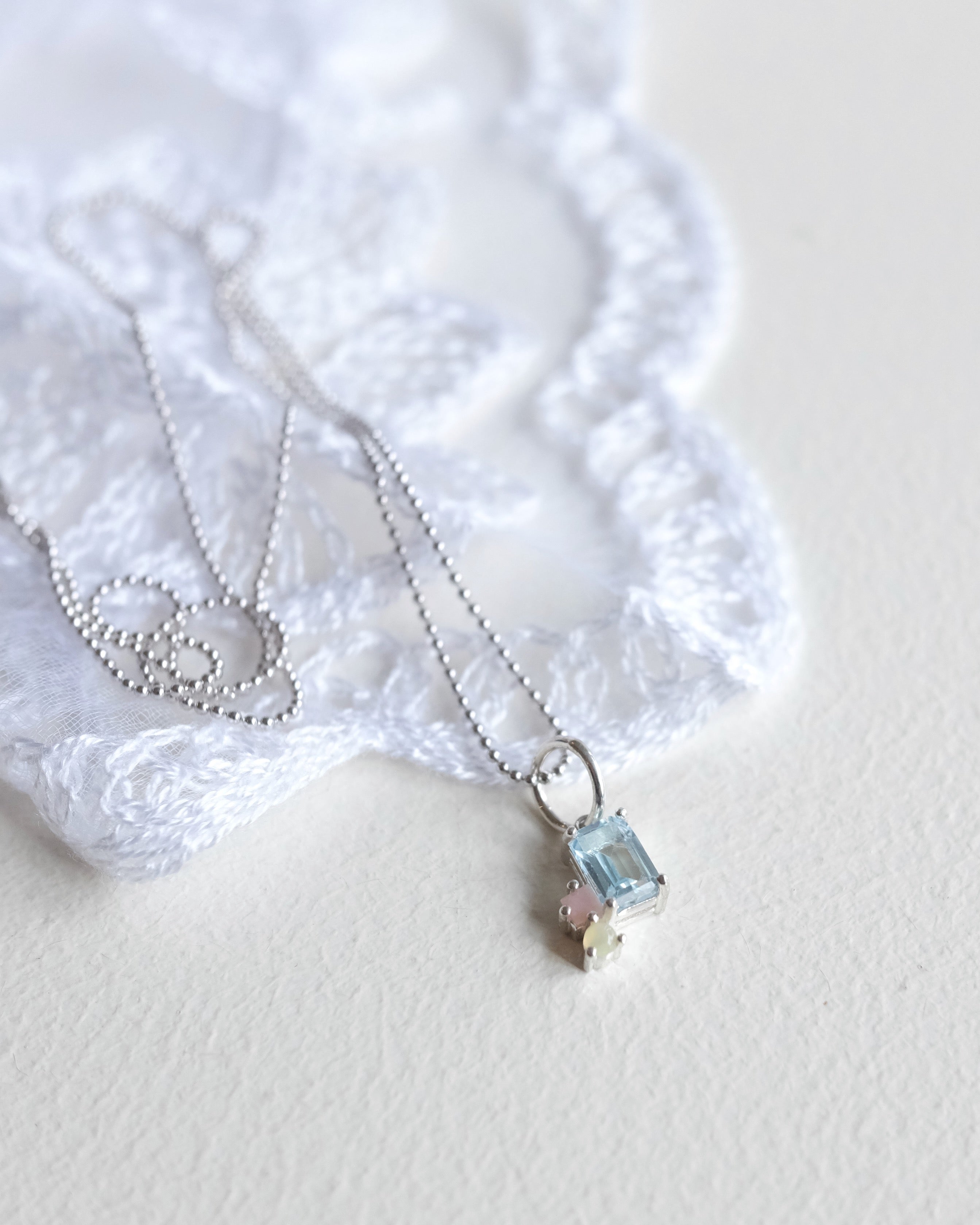 Abigail Pendant, Sky Blue Topaz