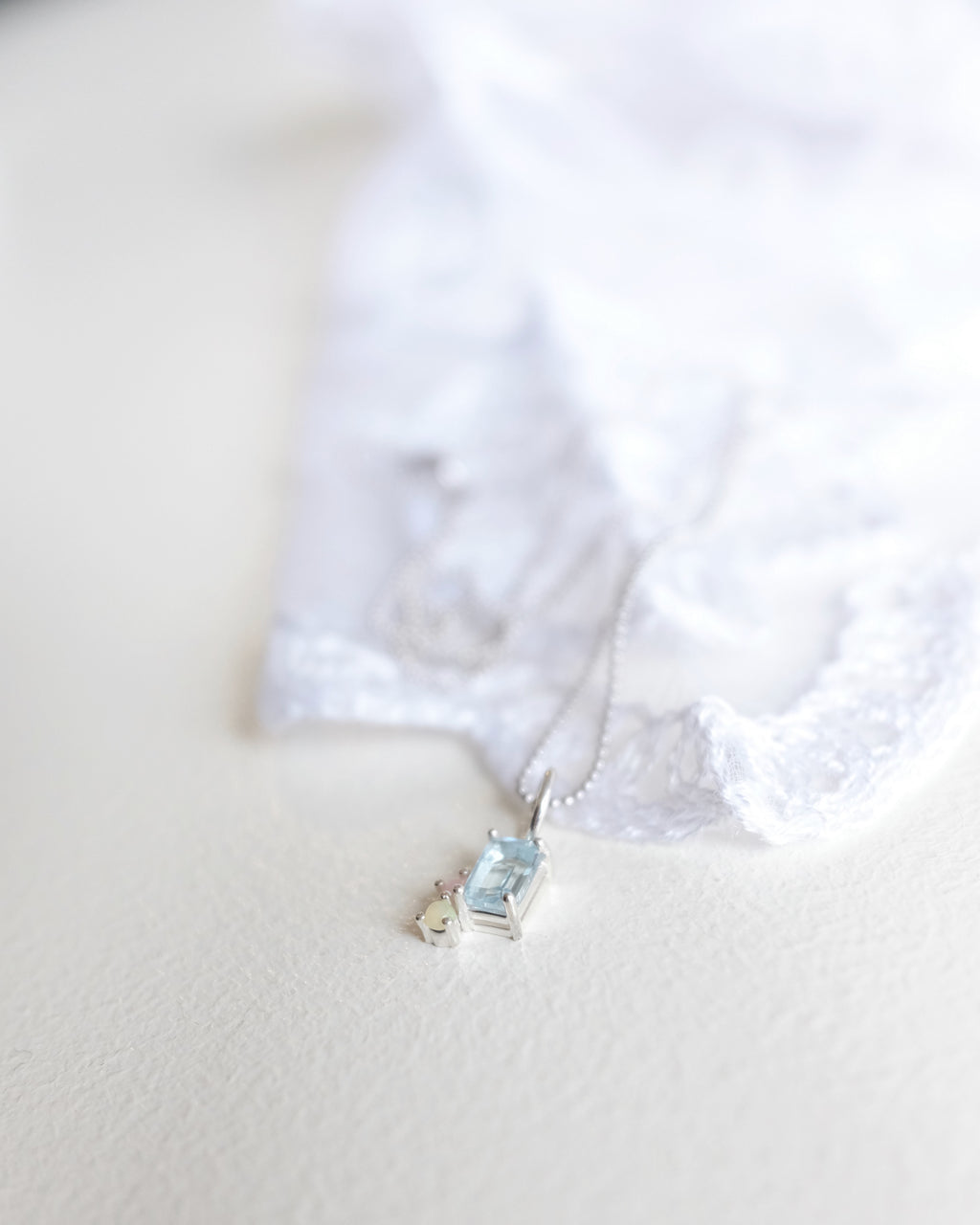 Abigail Pendant, Sky Blue Topaz