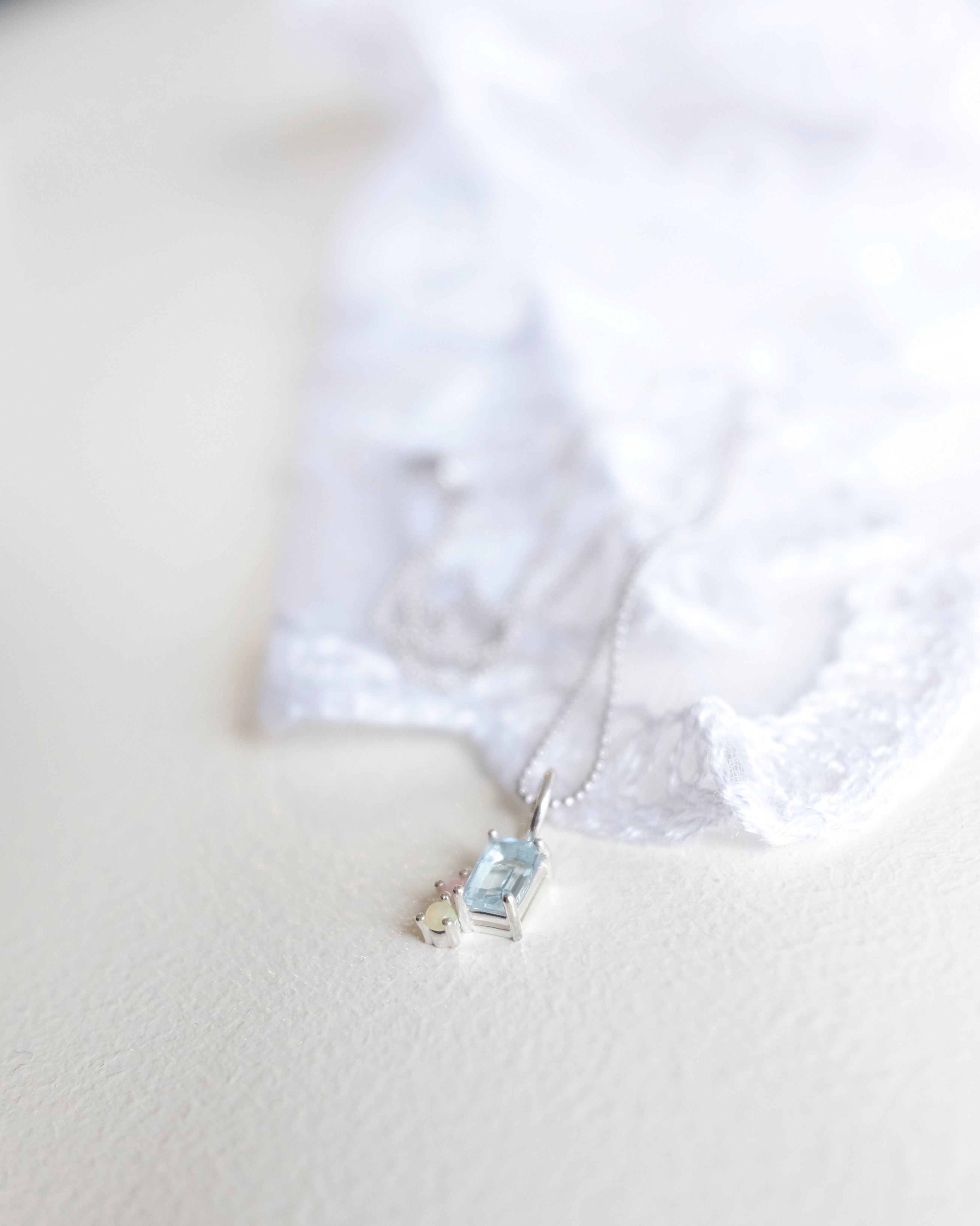 Abigail Pendant, Sky Blue Topaz