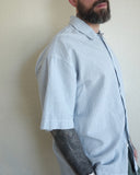 Stripe Cotton Shirt, Blue