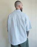 Stripe Cotton Shirt, Blue