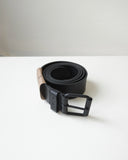 WIP Script Belt, Black Leather