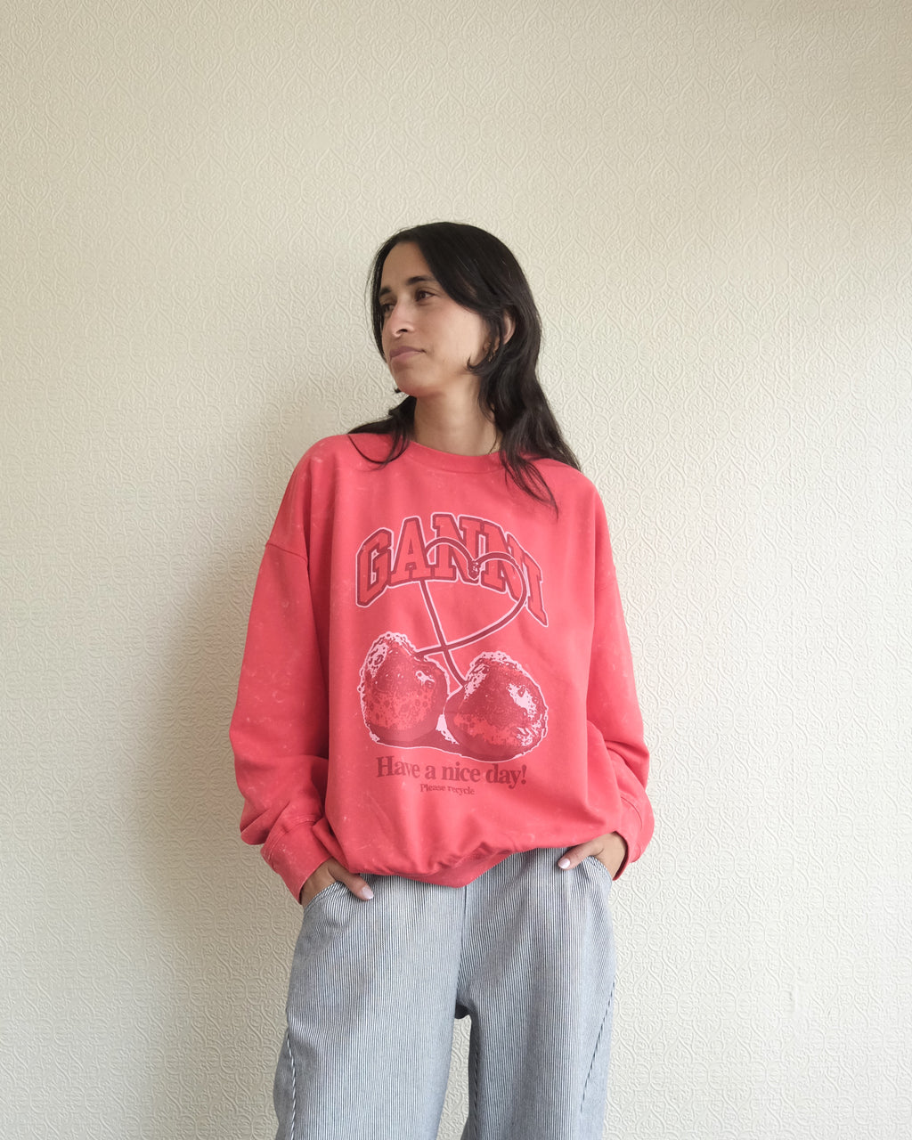 Isoli Sweatshirt, Cherry Print