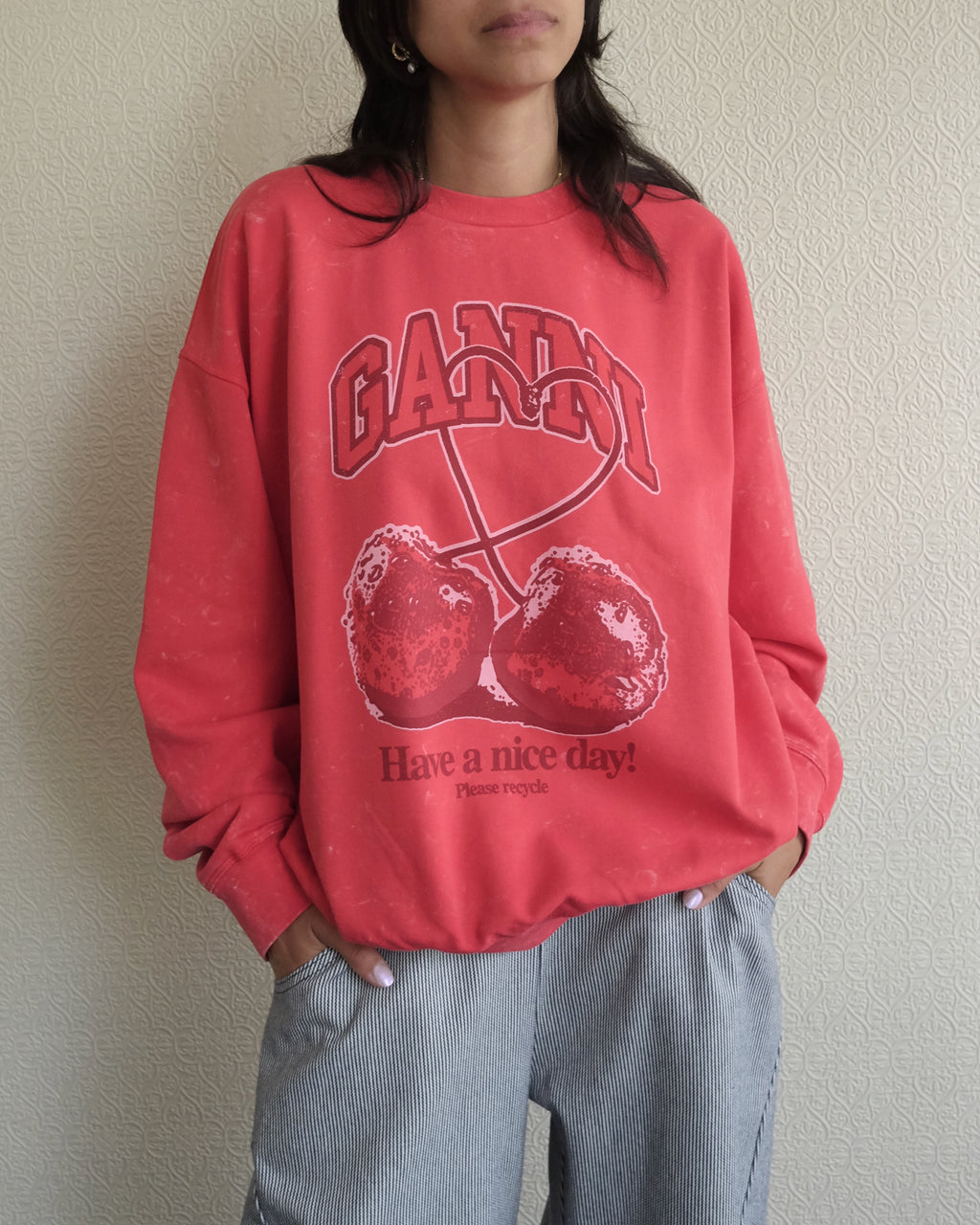 Isoli Sweatshirt, Cherry Print