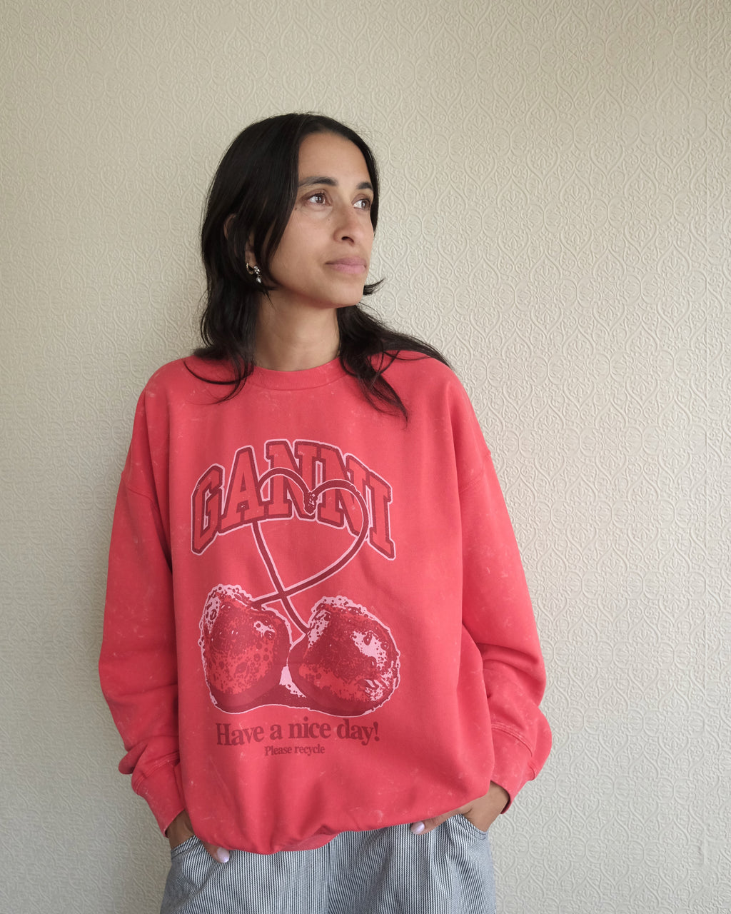 Isoli Sweatshirt, Cherry Print