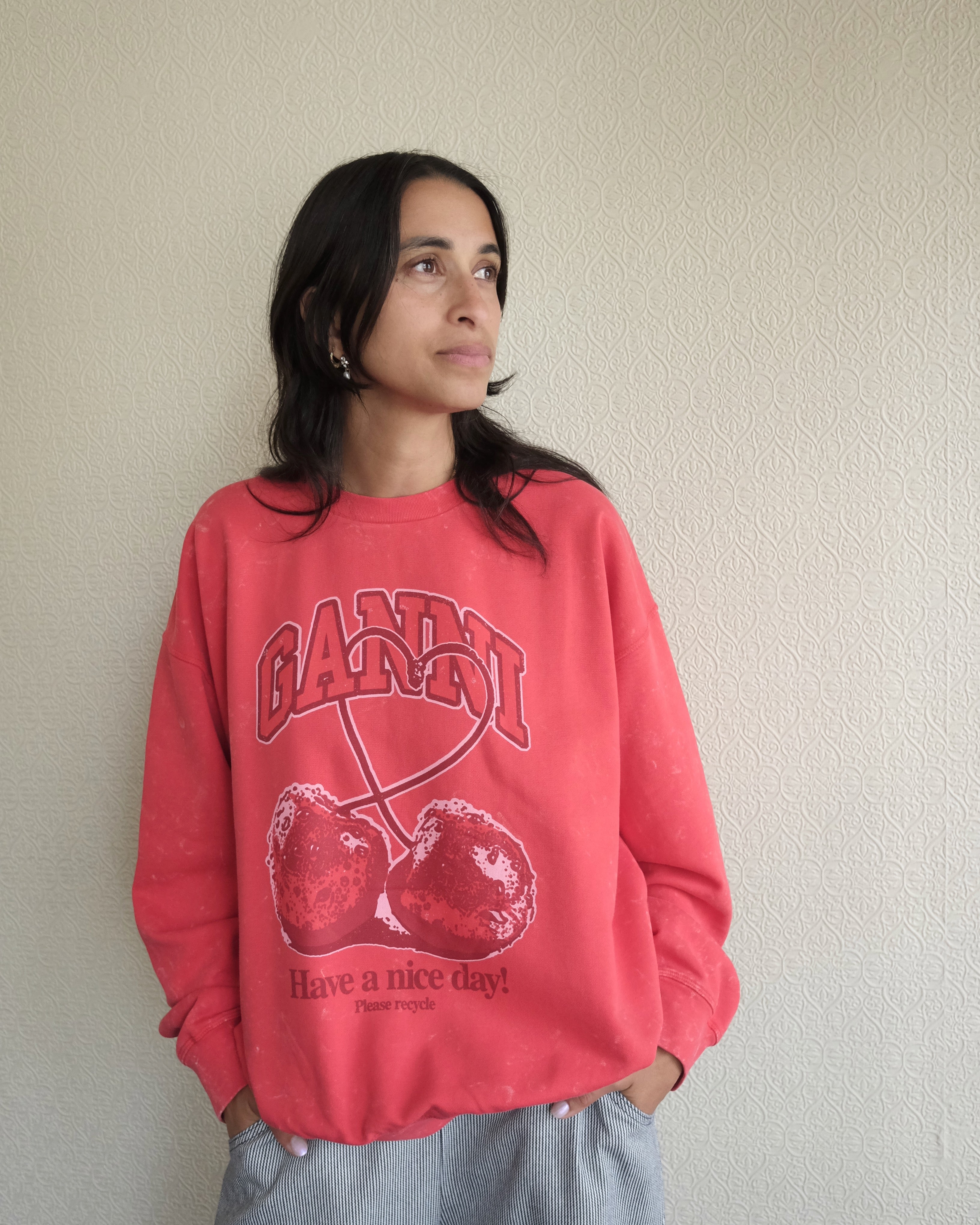 Isoli Sweatshirt, Cherry Print