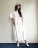 Spring Garden Dress, White Cotton