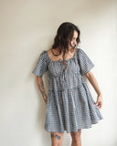 Seersucker Check Mini Layer Dress