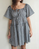 Seersucker Check Mini Layer Dress