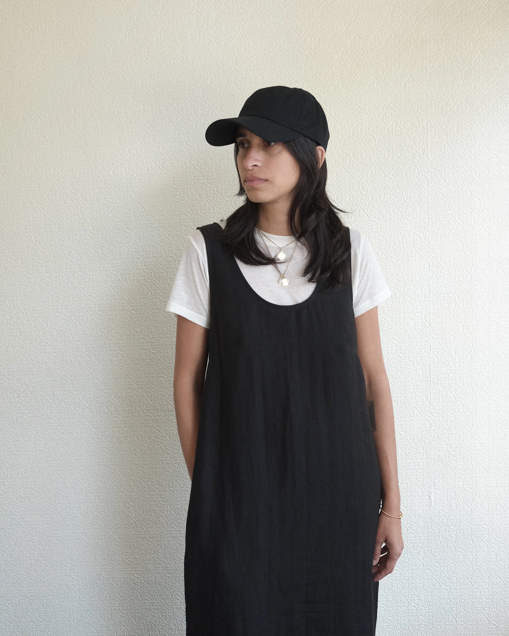 Linen Dress, Black