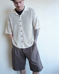Inflect Crochet Shirt, Ecru