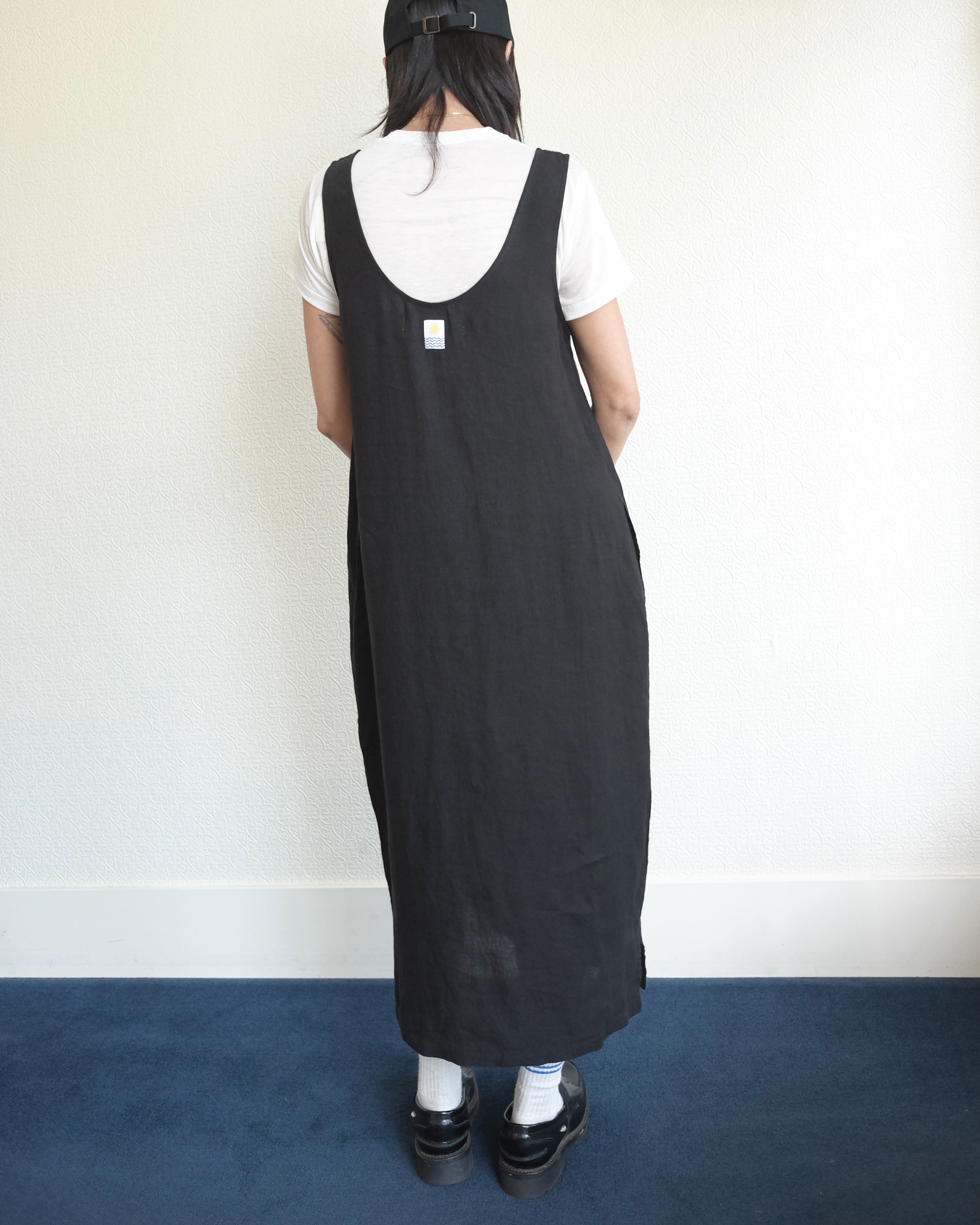 Linen Dress, Black