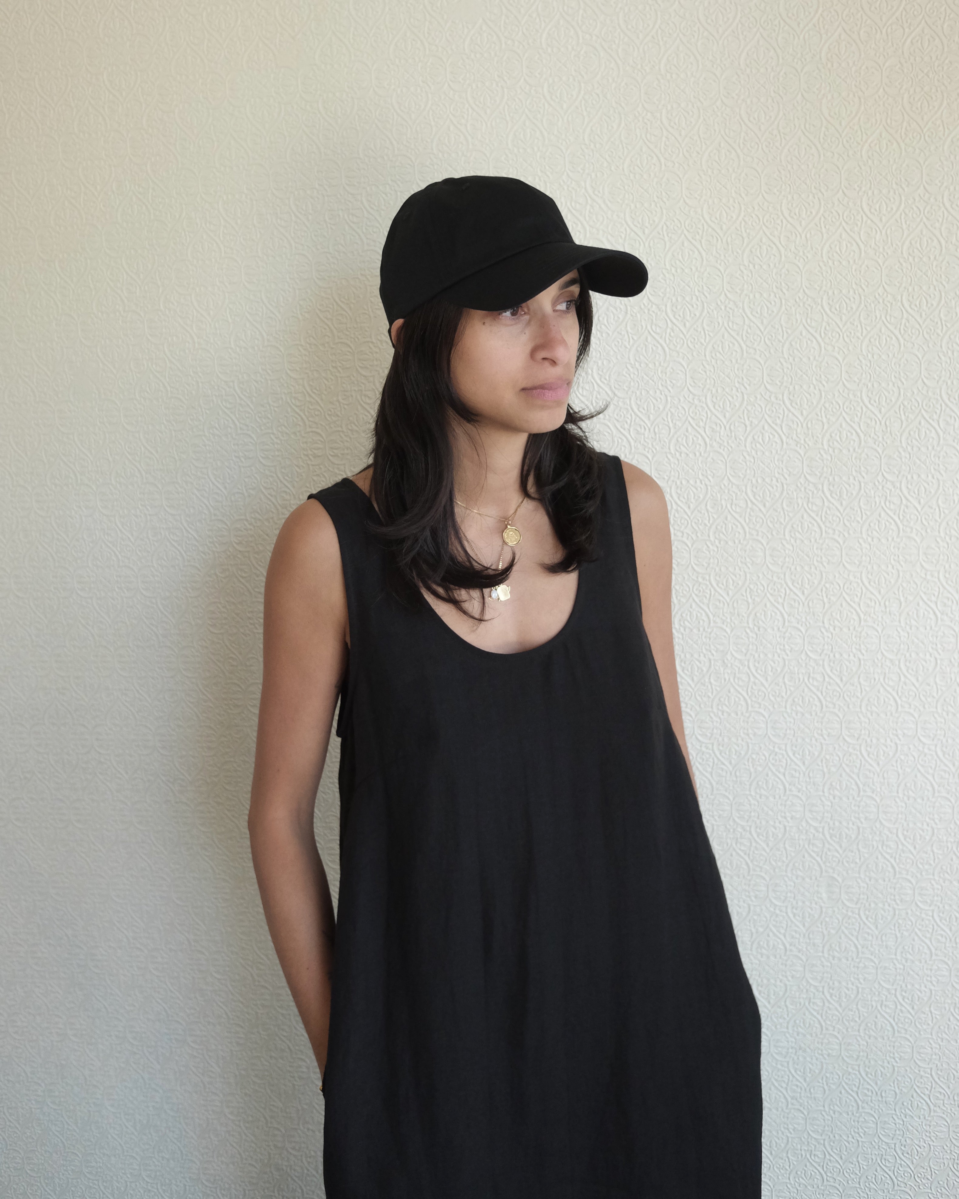 Linen Dress, Black