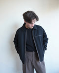 Short Jacket, Black Organic Cotton