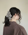 Oversize Scrunchie, Sandy Plaid