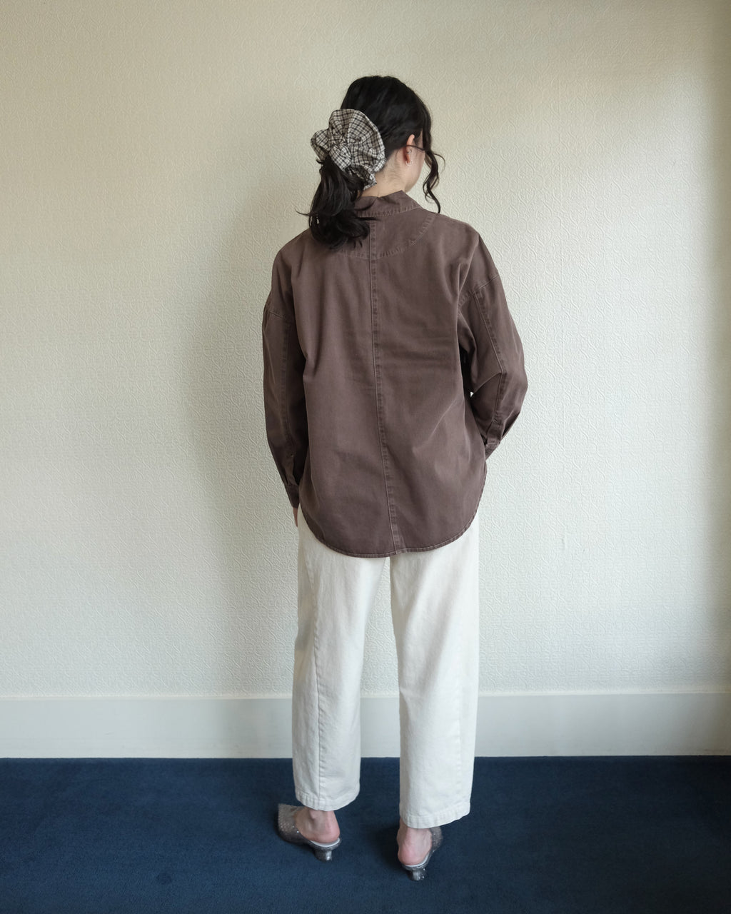 Iris Denim Shirt, Brown Fade