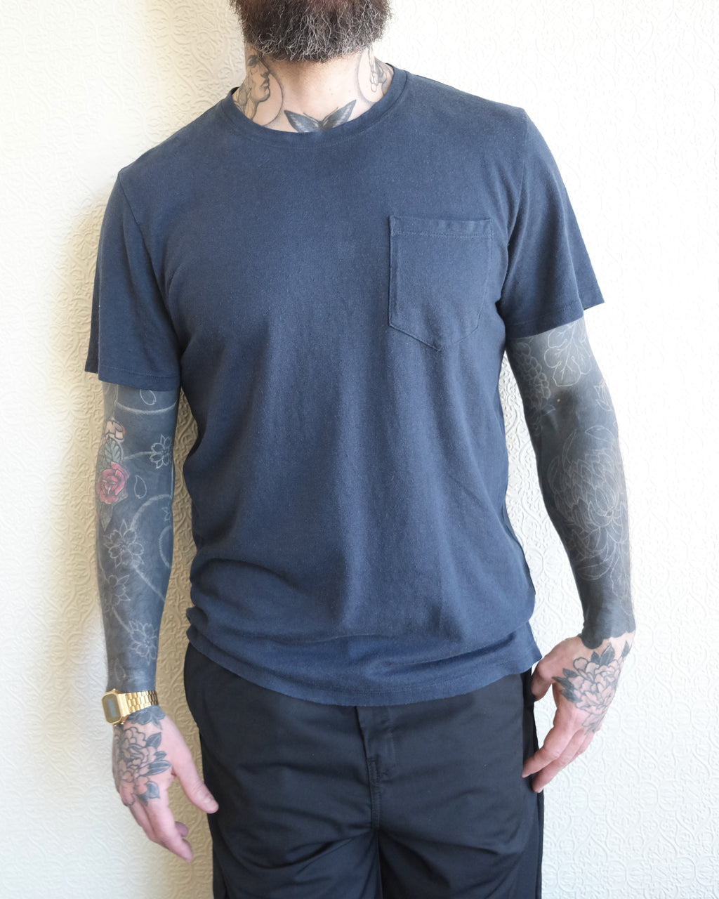 Baja Pocket Tee, Navy