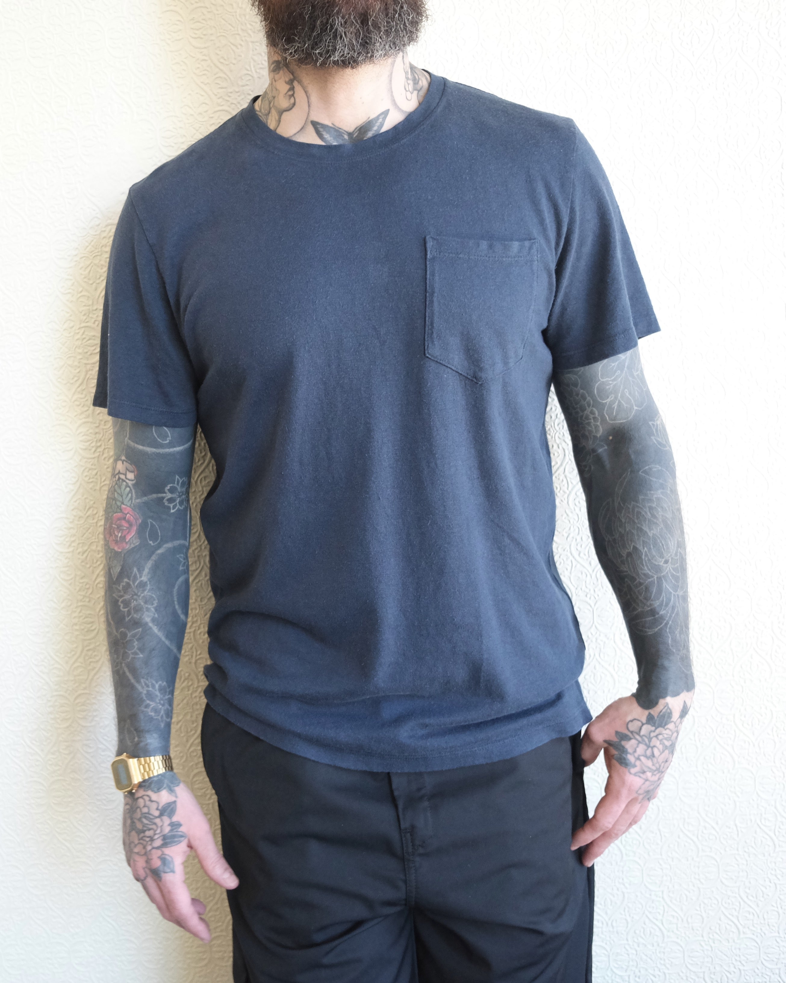 Baja Pocket Tee, Navy