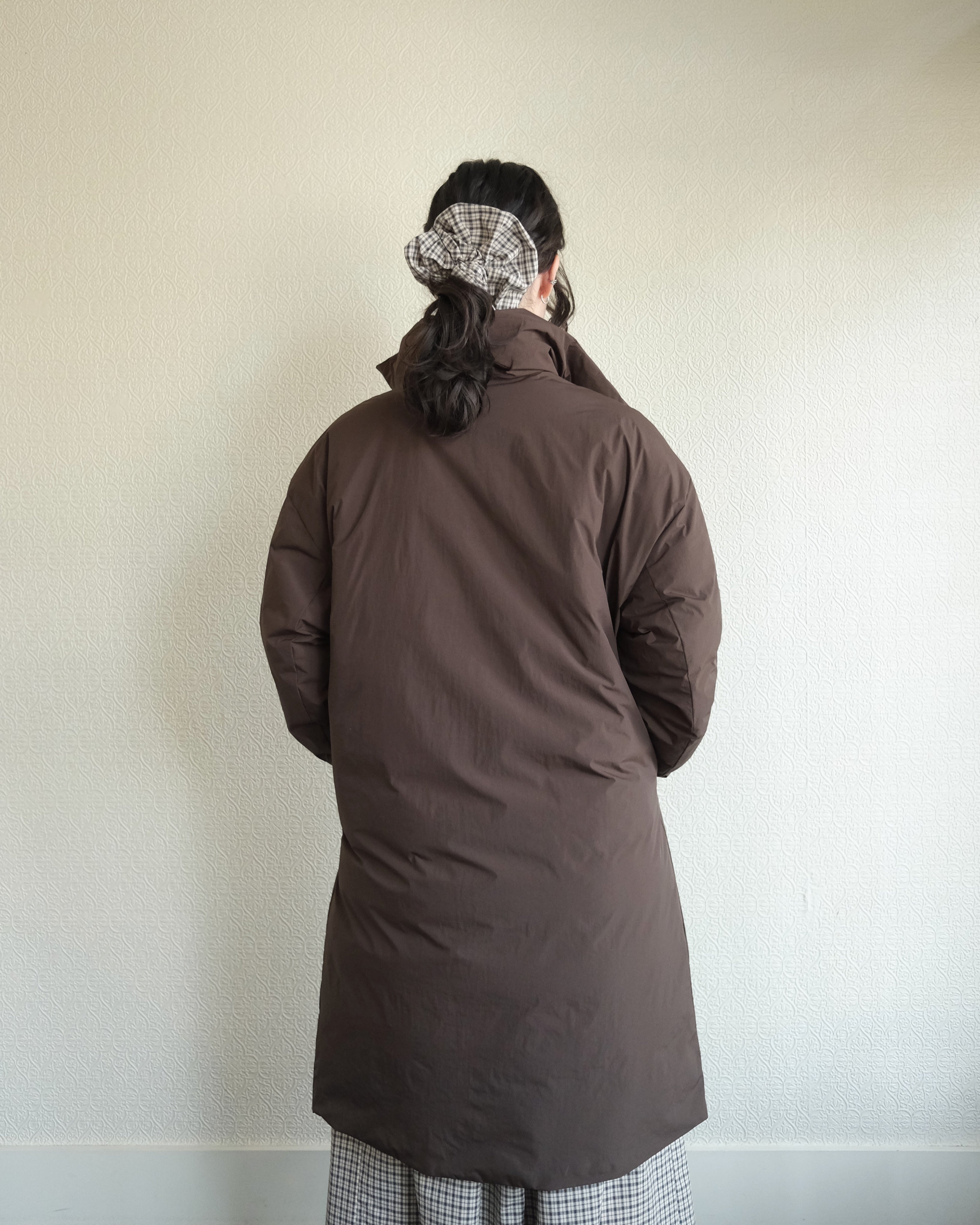 Floating Puffa Coat, Dark Chocolate