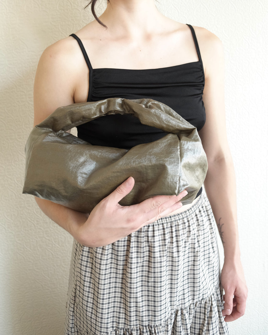 Matilda Bag, Metallic Moss