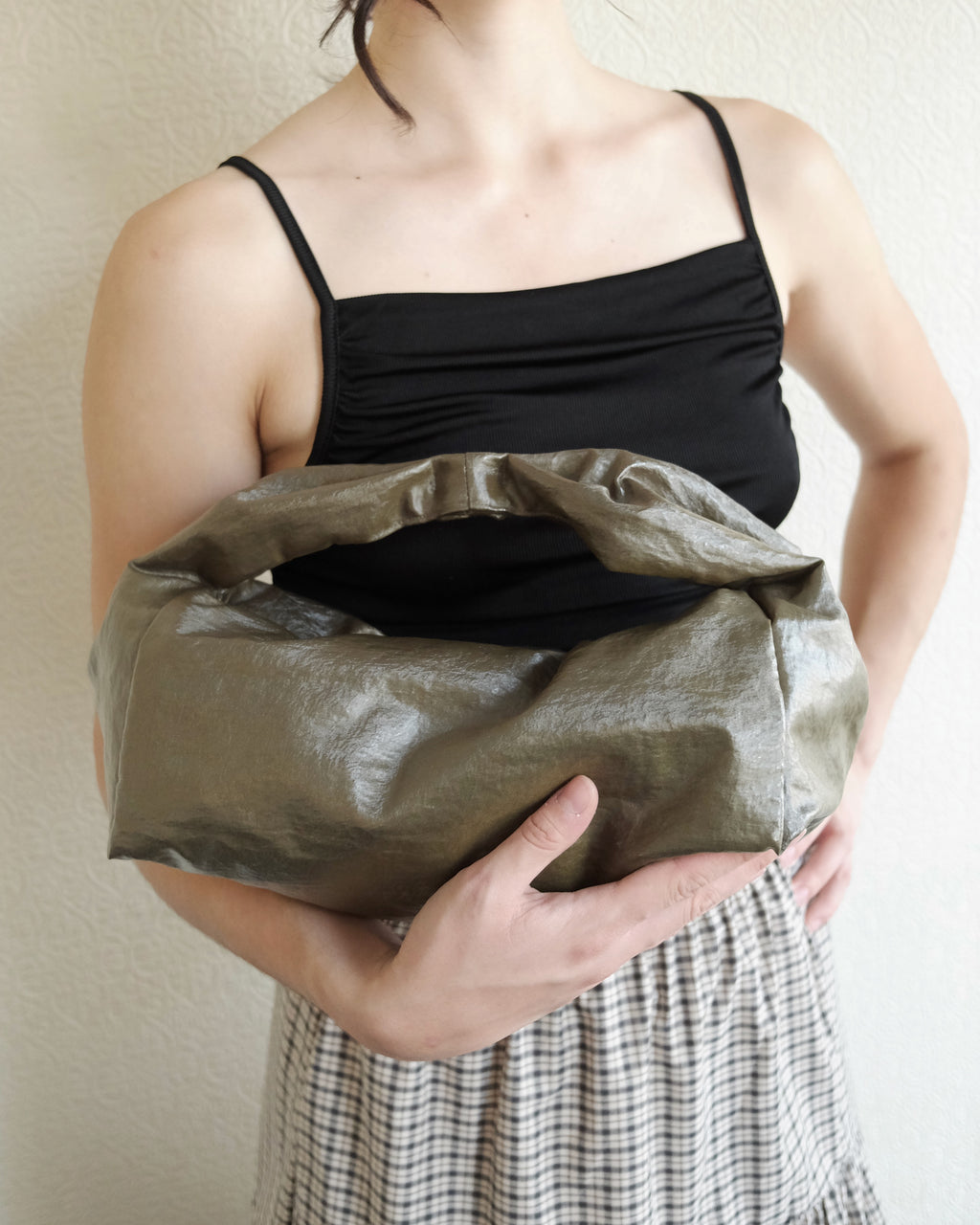 Matilda Bag, Metallic Moss