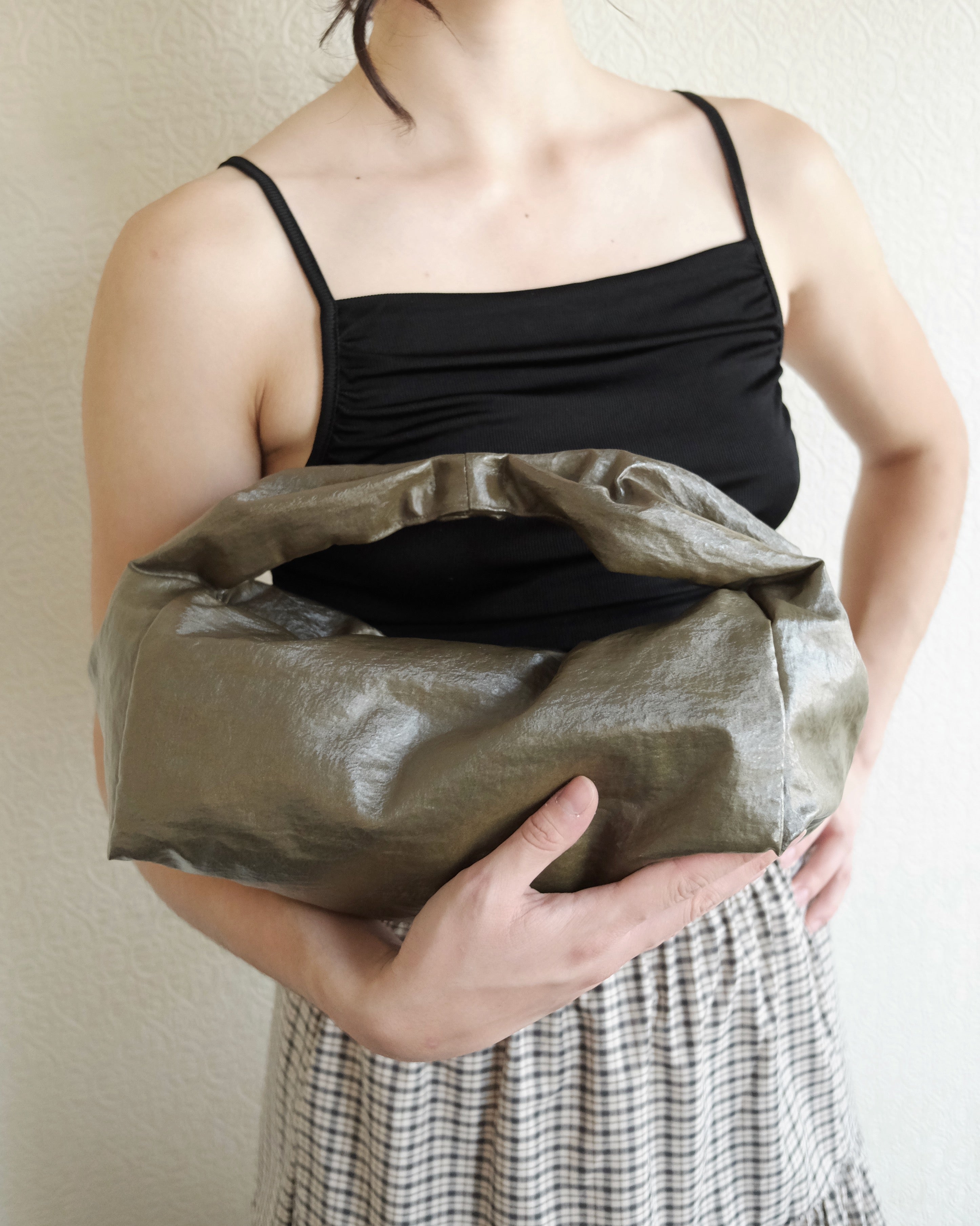 Matilda Bag, Metallic Moss