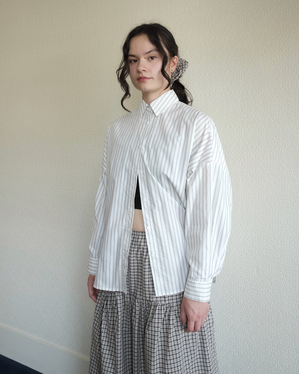 Robbie Shirt, Dove Stripe