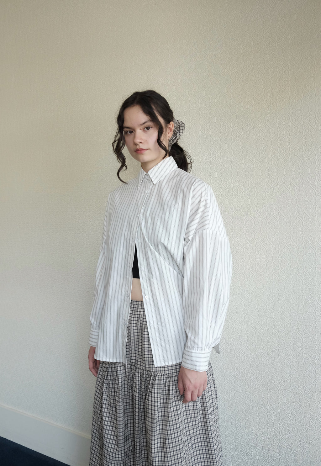 Robbie Shirt, Dove Stripe