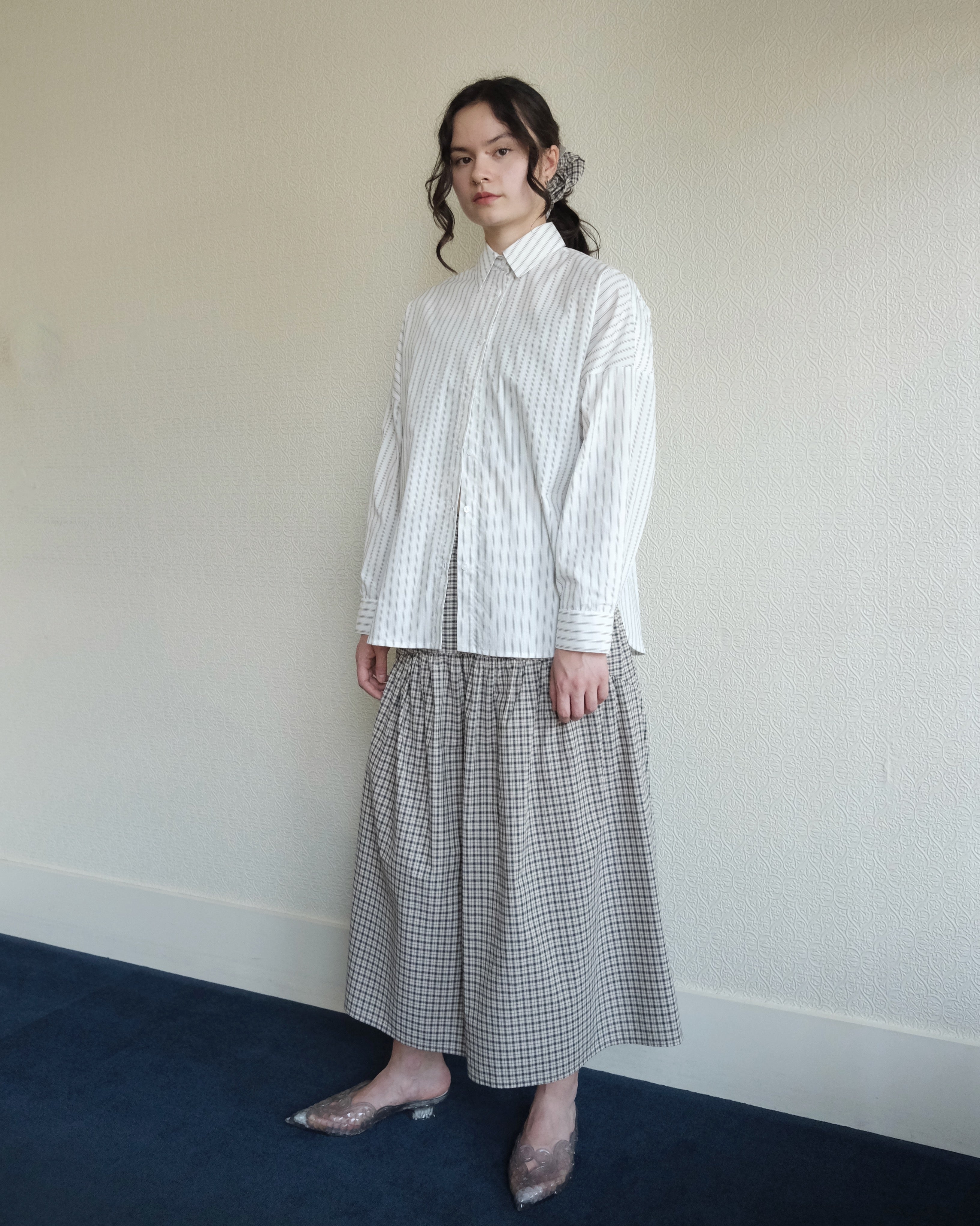 Robbie Shirt, Dove Stripe