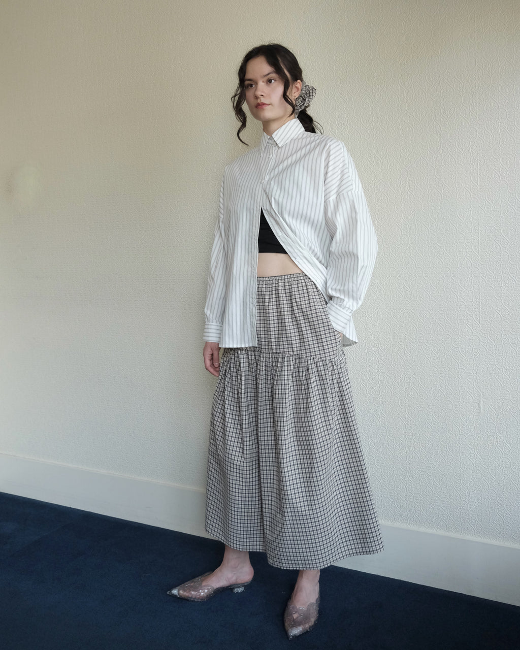 Robbie Shirt, Dove Stripe