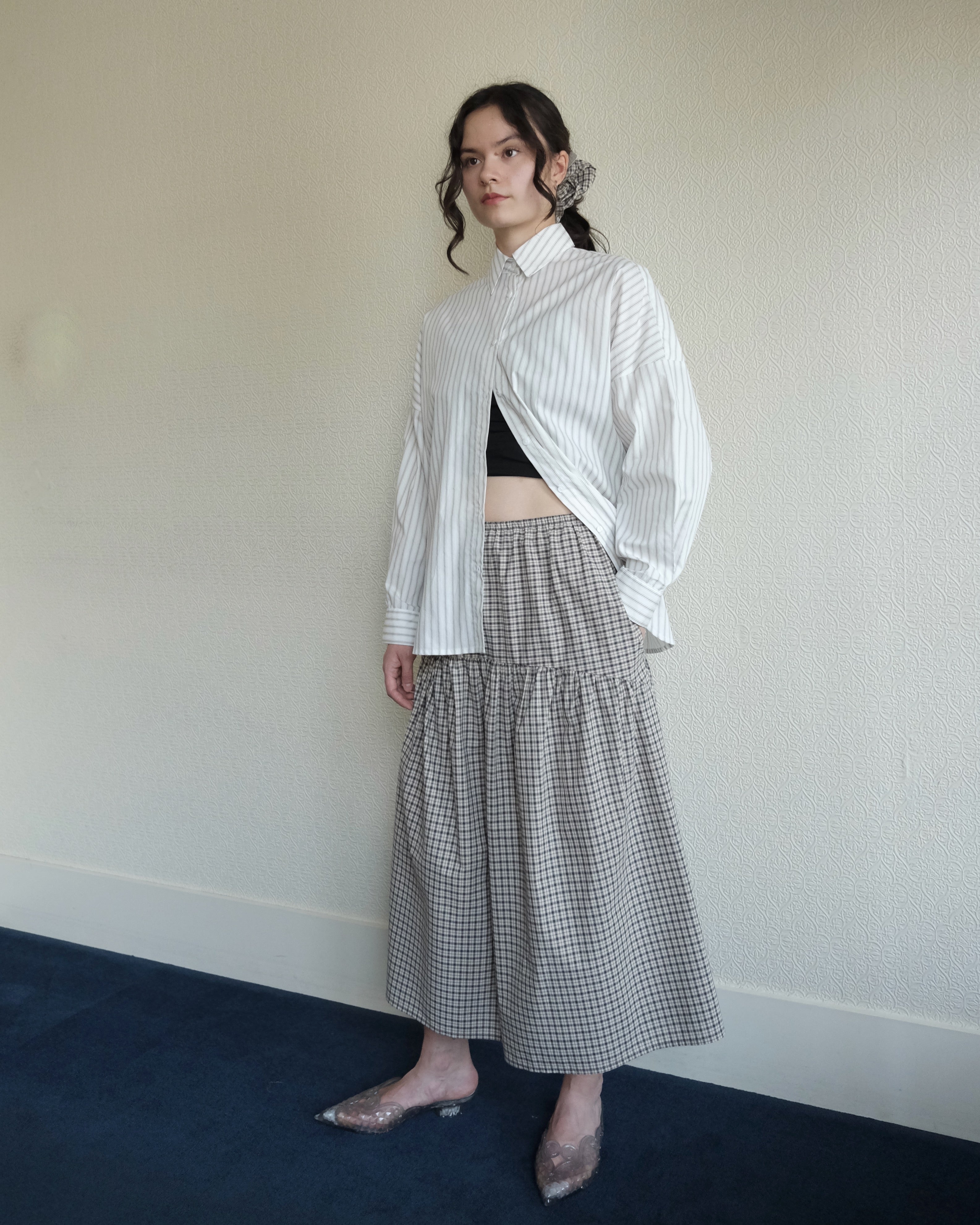 Robbie Shirt, Dove Stripe
