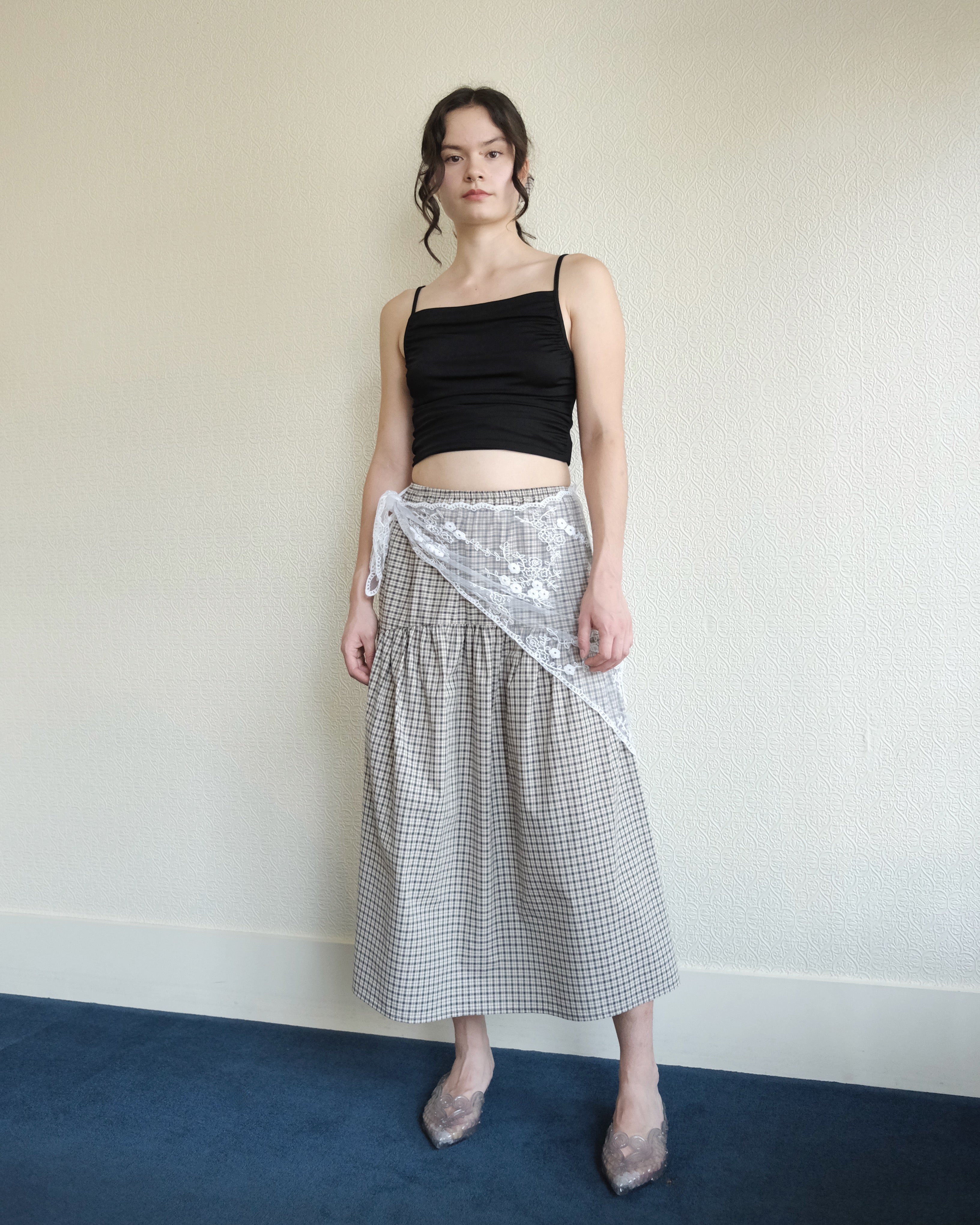 Field Skirt, Sandy Plaid