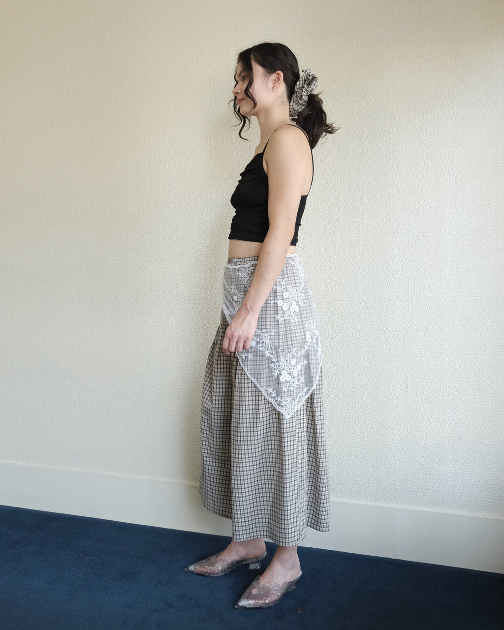 Field Skirt, Sandy Plaid