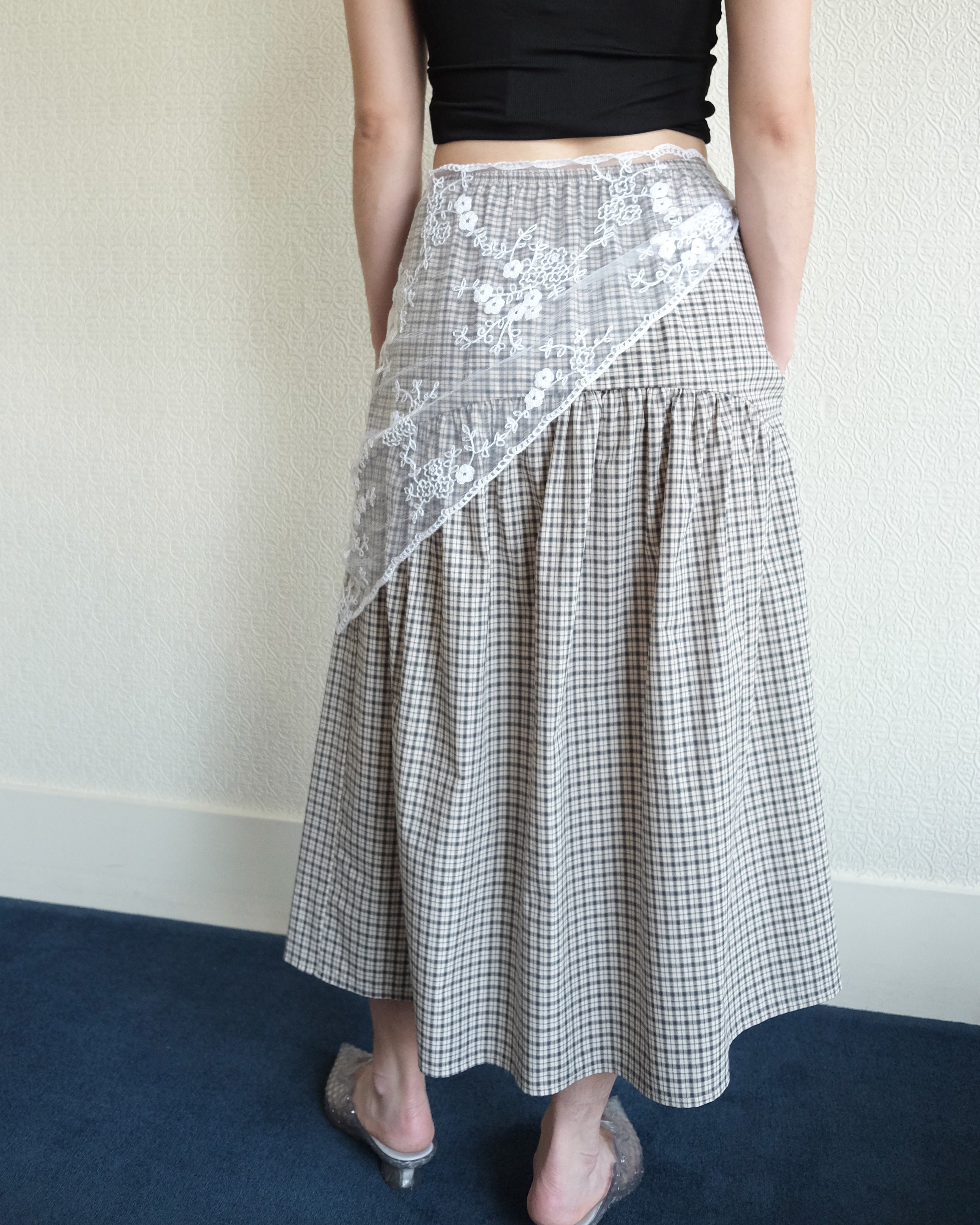 Field Skirt, Sandy Plaid