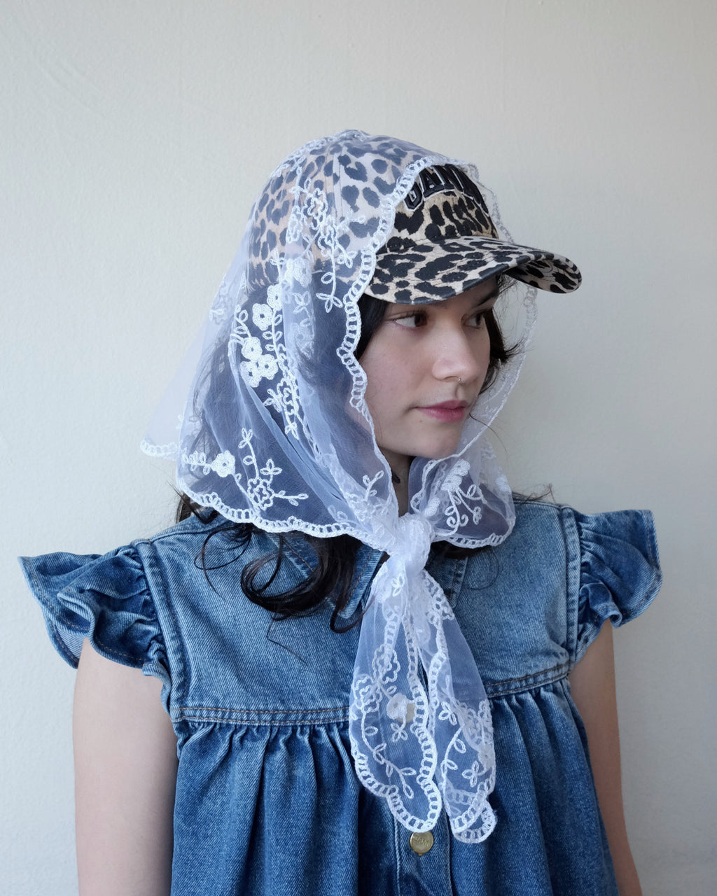 Lace Bandana, Bright White