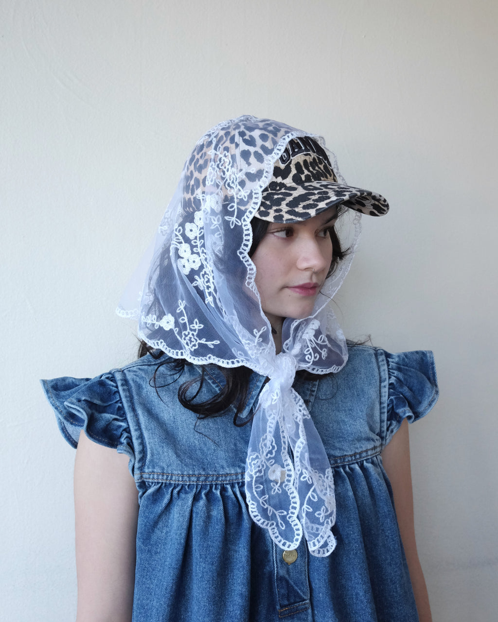 Lace Bandana, Bright White
