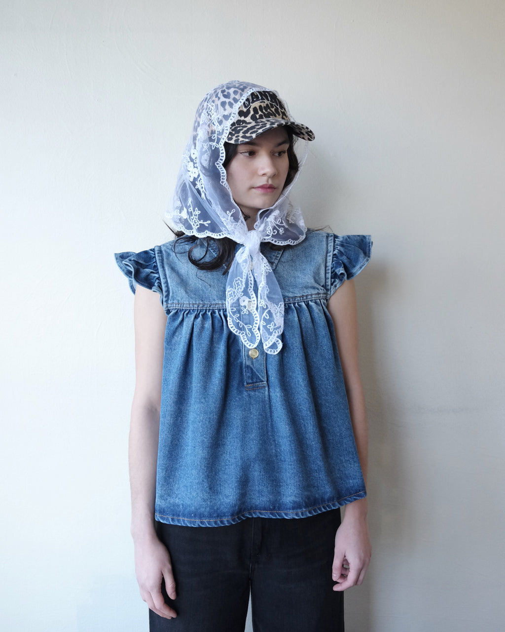 Lace Bandana, Bright White