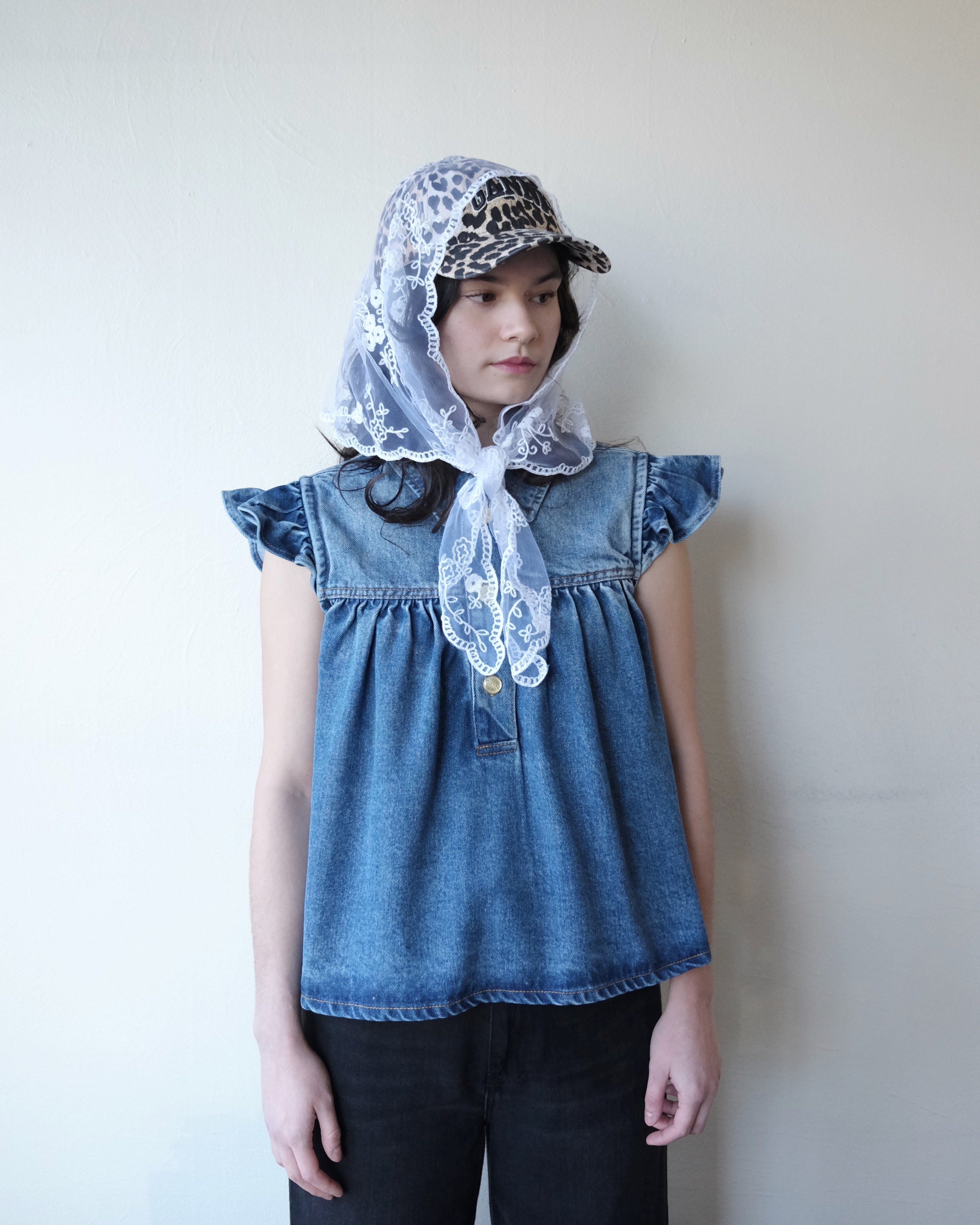 Lace Bandana, Bright White