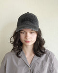 Ganni Cap, Embroidered Black