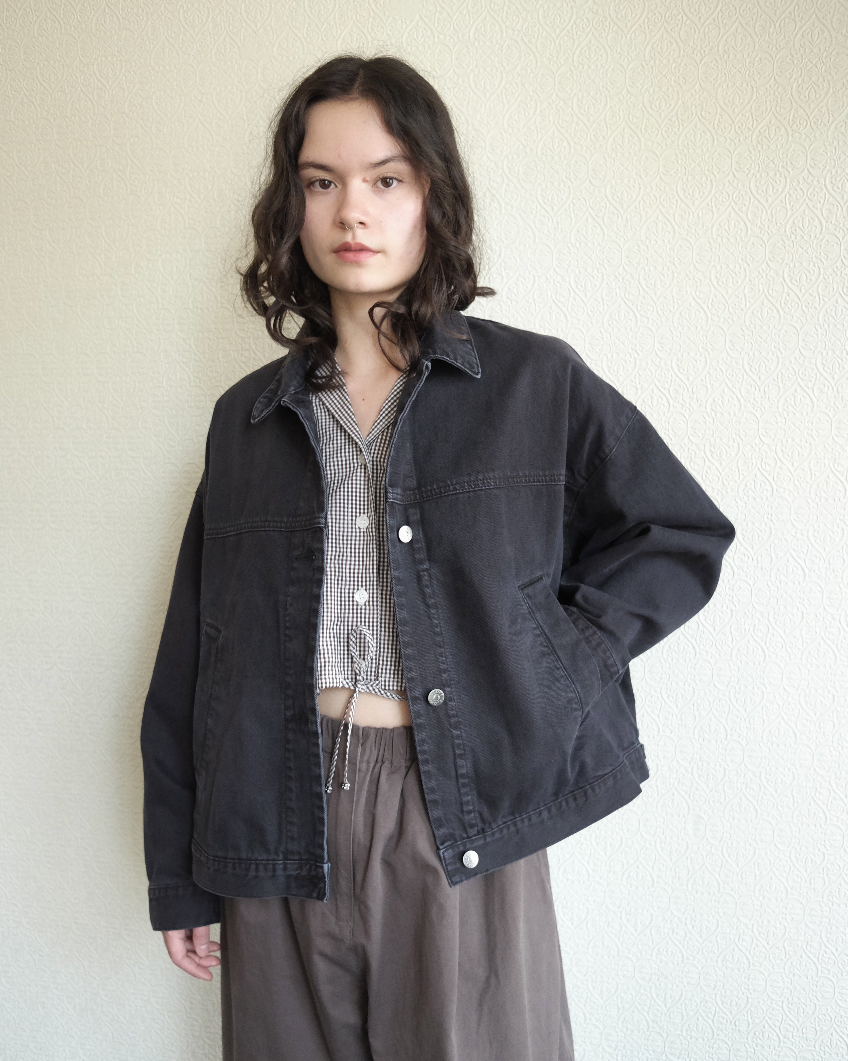Halt Denim Jacket, Black Fade